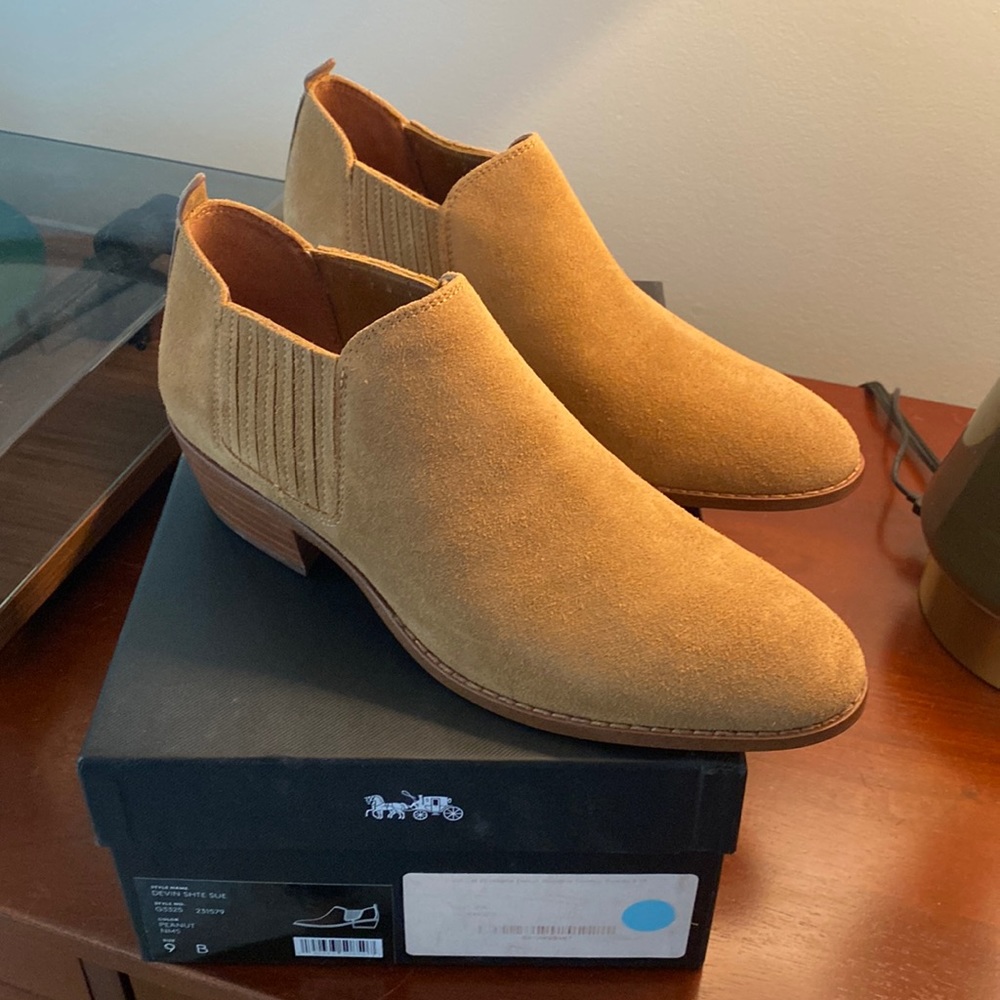 Coach booties, size 9